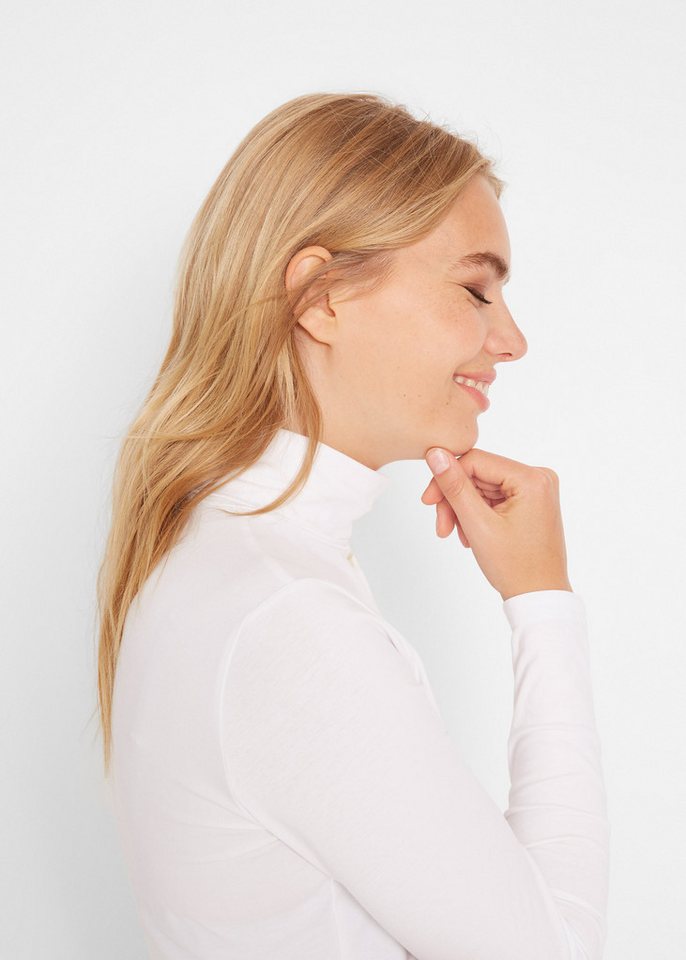 bonprix Langarmshirt mit Rollkragen von bonprix