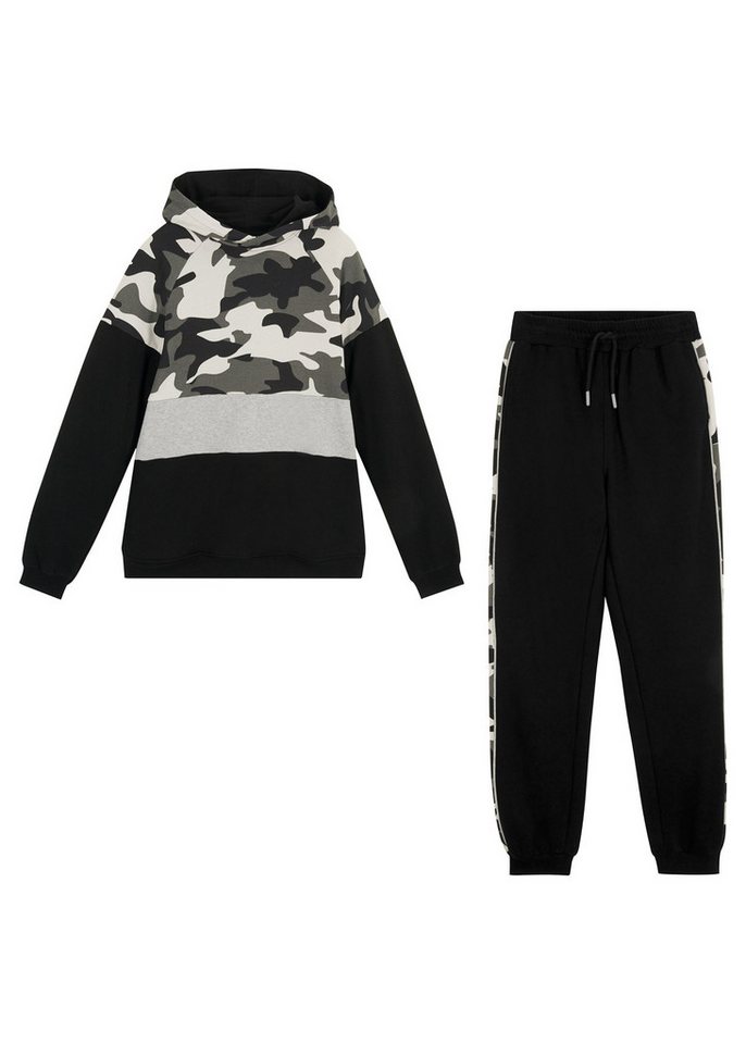 bonprix Langarmshirt & Hose Sweatshirt & Jogginghose (Set, 2) Hoodie von bonprix