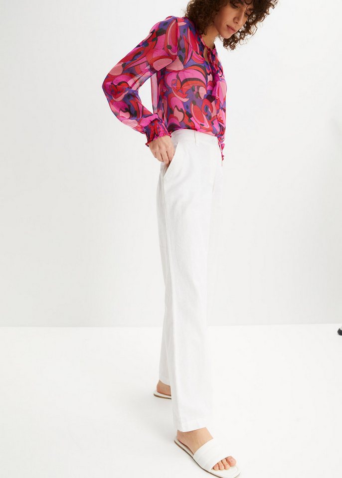 bonprix Leinenhose Webhose aus Leinen-Baumwoll-Mix von bonprix