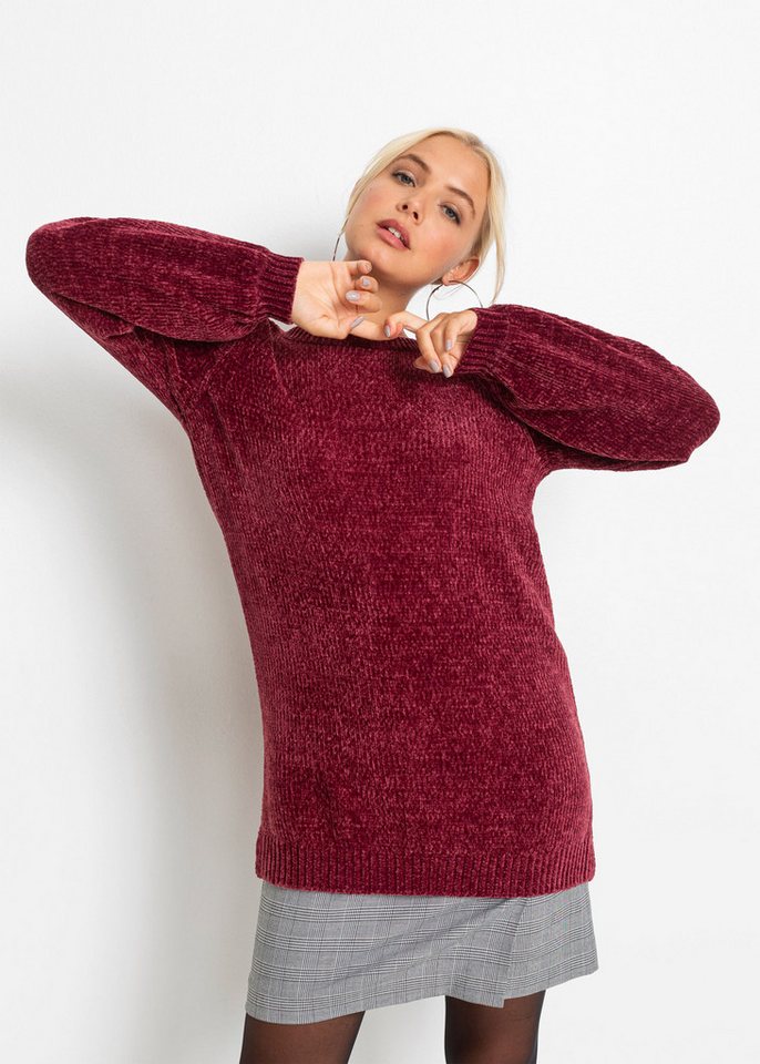 bonprix Longpullover Chenille-Longpullover von bonprix