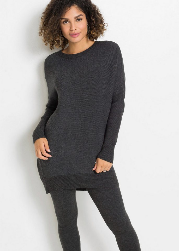 bonprix Longpullover Long-Pullover aus Viskose-Mix von bonprix