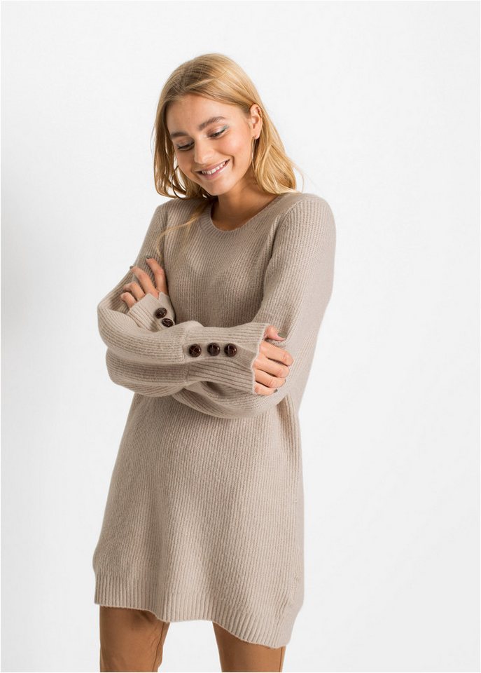bonprix Longpullover Longpullover mit Knöpfen von bonprix