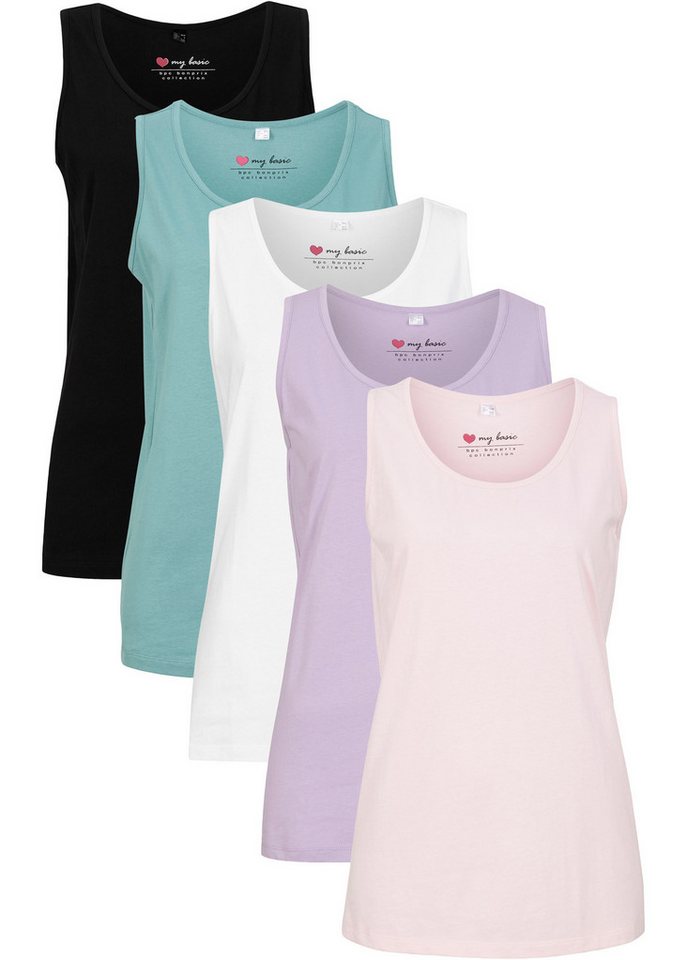 bonprix Longtop (Packung, 5-tlg) im 5er Pack von bonprix