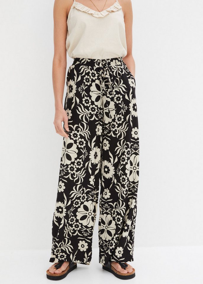 bonprix Marlene-Hose Marlenehose aus fließender Viskose von bonprix