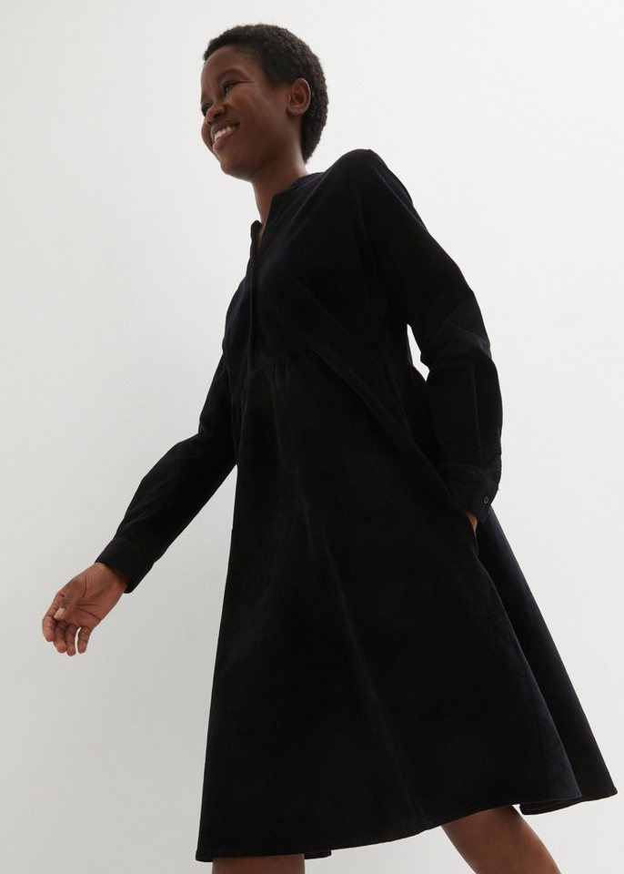 bonprix Midikleid Kleid aus Baumwollcord von bonprix