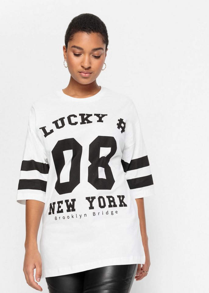 bonprix Oversize-Shirt Oversize-Shirt aus reiner Baumwolle von bonprix