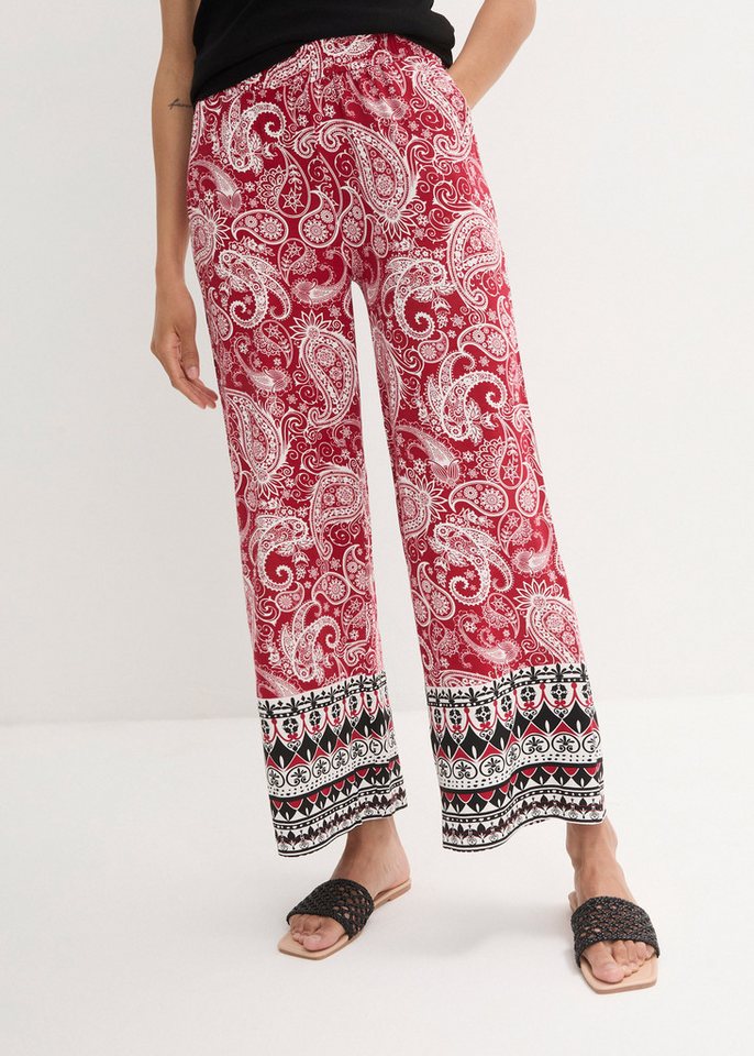 bonprix Palazzohose Palazzo-Hose aus softem Viskose-Mix von bonprix