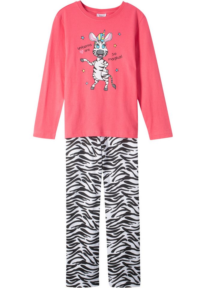 bonprix Pyjama (Set, 2 tlg., 2) Pyjama aus reiner Baumwolle (2-tlg. Set) von bonprix