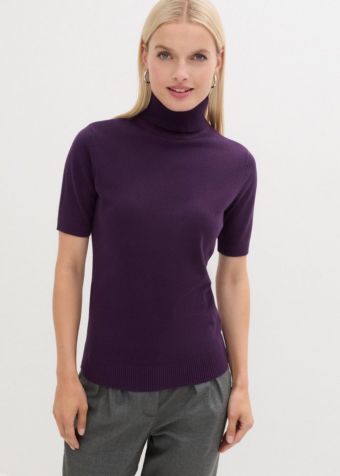 bonprix Rollkragenpullover Rollkragenpullover, Kurzarm von bonprix