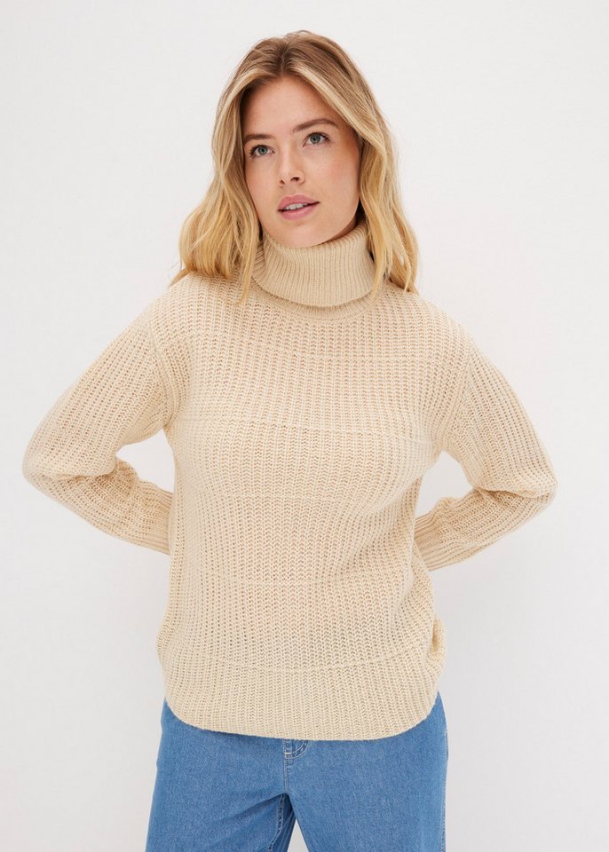 bonprix Rollkragenpullover Strickpullover mit Rollkragen von bonprix