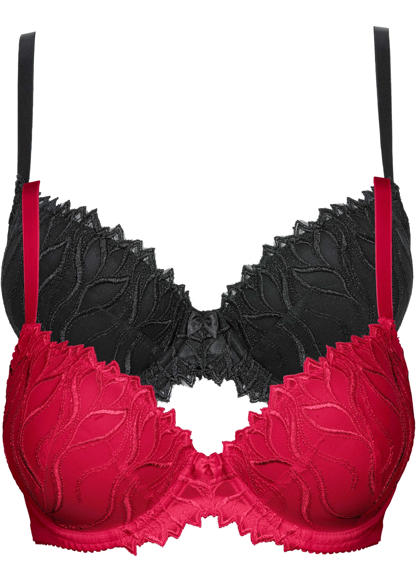 bonprix Schalen-BH "(2er Pack) Schalen-BH mit zarter Stickerei", 2 Stk. (2er Pack) Schalen-BH mit zarter Stickerei von bonprix