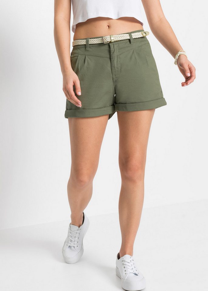 bonprix Shorts (Set, 2) Shorts aus Baumwolle von bonprix