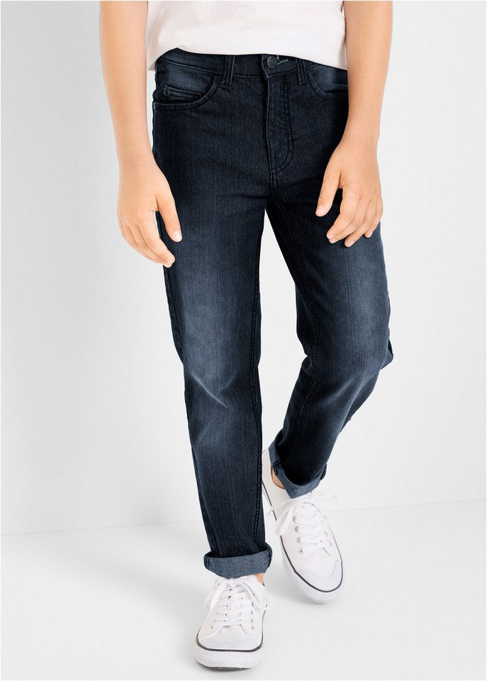 bonprix Slim-fit-Jeans Slim Fit Stretch-Jeans mit verstellbarem Bund, Straight von bonprix