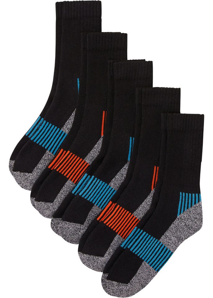 bonprix Sportsocken Thermo Tennissocken mit Innenfrottee (5er Pack) von bonprix