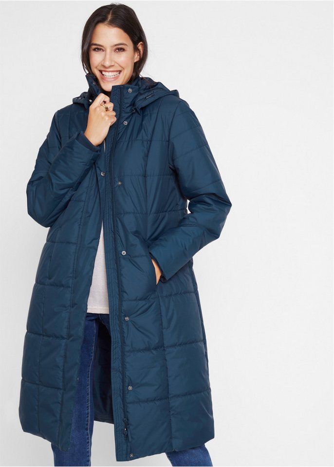 bonprix Steppmantel Steppmantel mit abnehmbarer Kapuze von bonprix