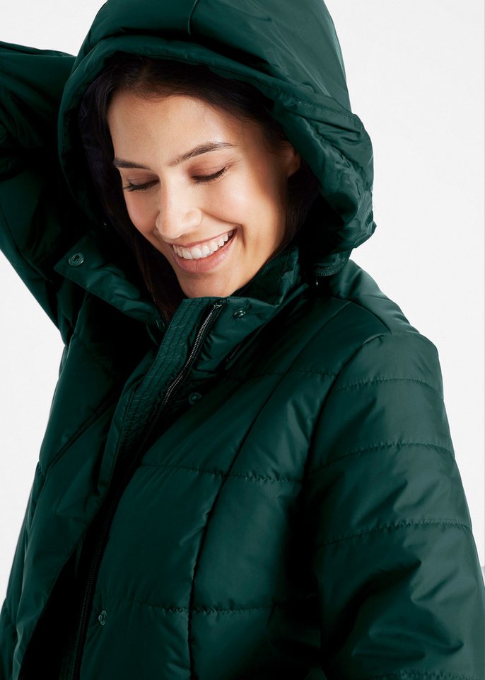 bonprix Steppmantel Steppmantel mit abnehmbarer Kapuze von bonprix