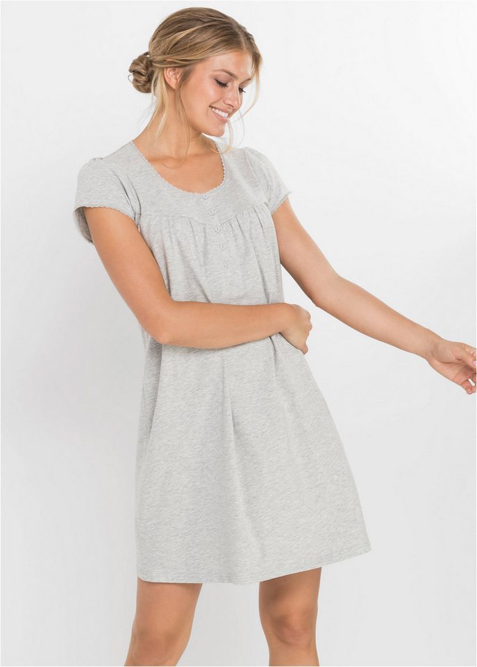 bonprix Stillkleid Still-Nachthemd mit Baumwolle von bonprix