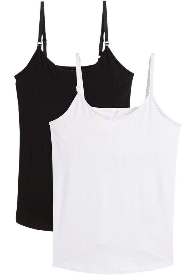 bonprix Stilltop (Packung, 2-tlg., 2) Umstands- und Stilltops aus Baumwolle (2er-Pack) von bonprix