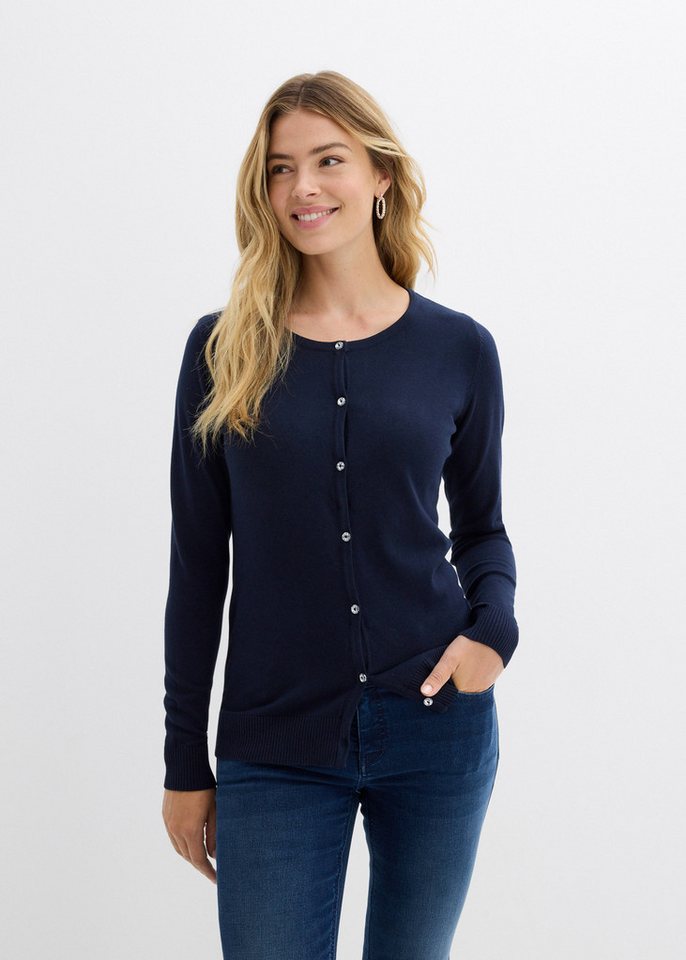 bonprix Strickjacke Enge Feinstrickjacke von bonprix