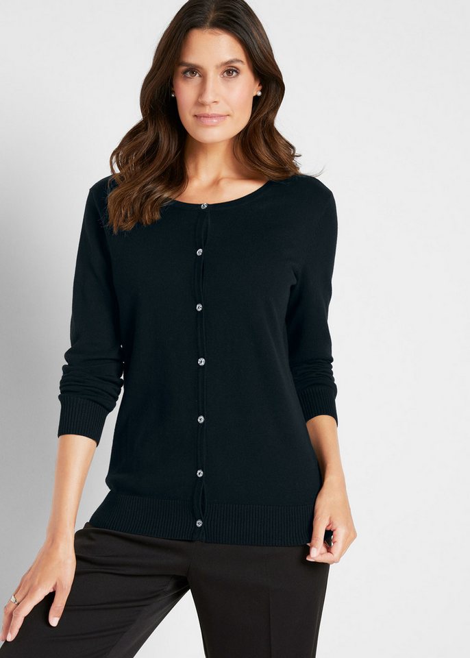 bonprix Strickjacke Enge Feinstrickjacke von bonprix