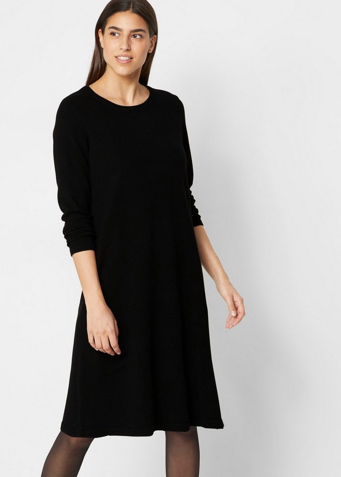 bonprix Strickkleid Strickkleid mit recycelter Baumwolle von bonprix