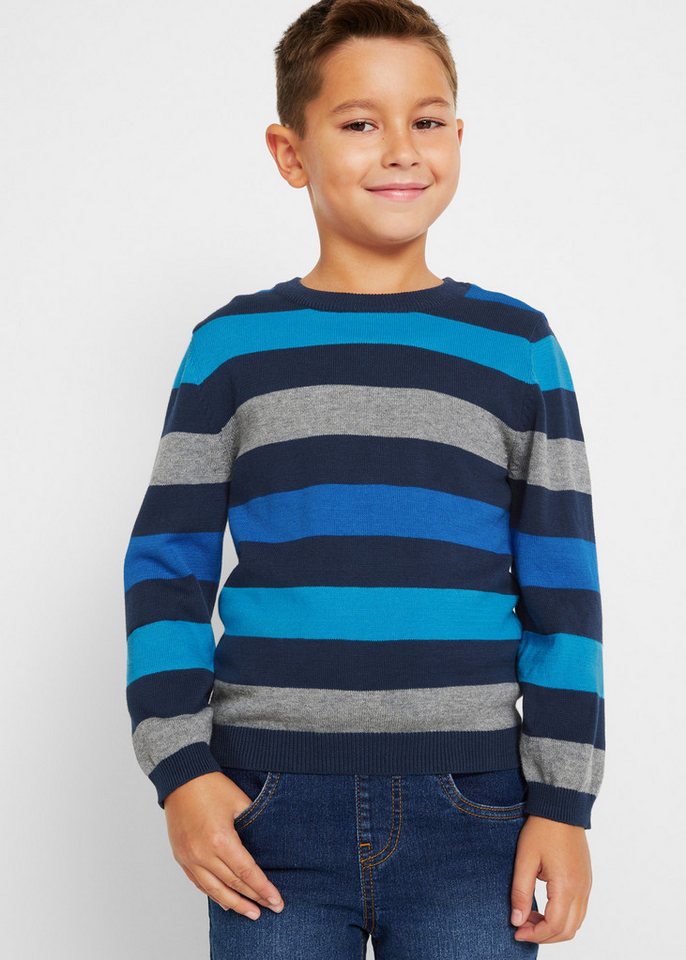 bonprix Strickpullover Feinstrickpullover aus reiner Baumwolle von bonprix