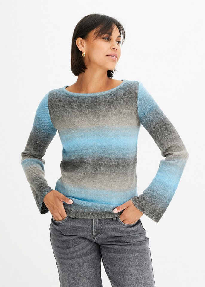 bonprix Strickpullover Pullover mit Farbverlauf von bonprix