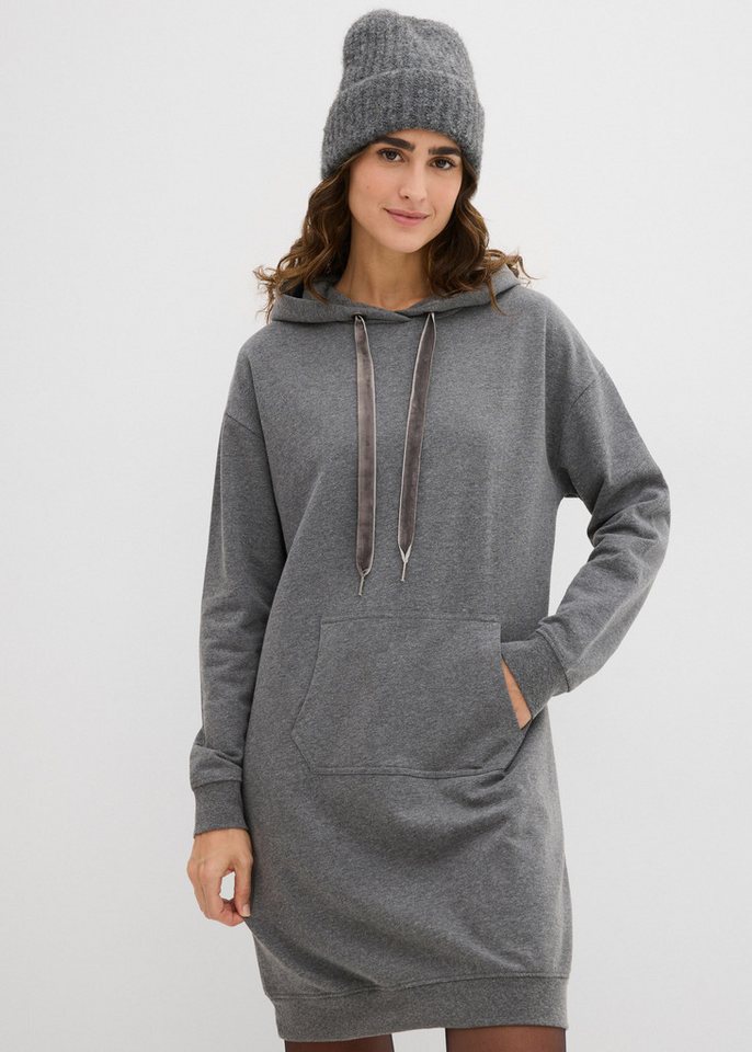 bonprix Sweatkleid mit Kapuze und Kängurutasche von bonprix