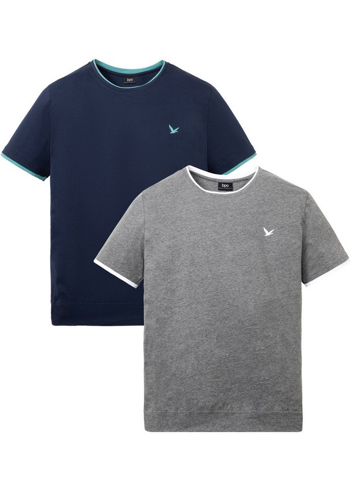 bonprix T-Shirt (Packung, 2-tlg., 2) T-Shirt (2er Pack) von bonprix