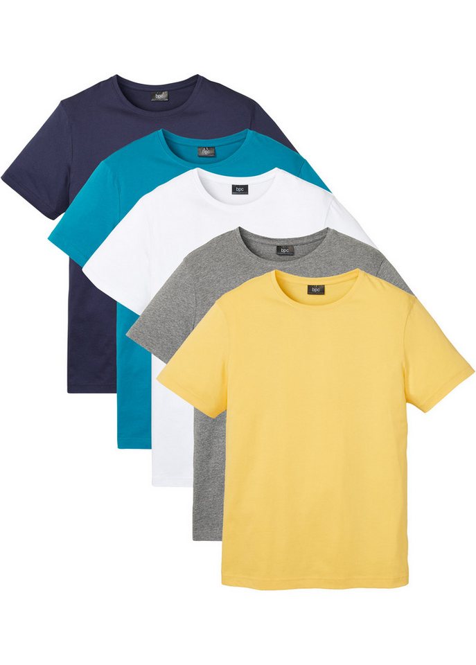bonprix T-Shirt (Packung, 5-tlg., 5) T-Shirt (5er Pack) von bonprix