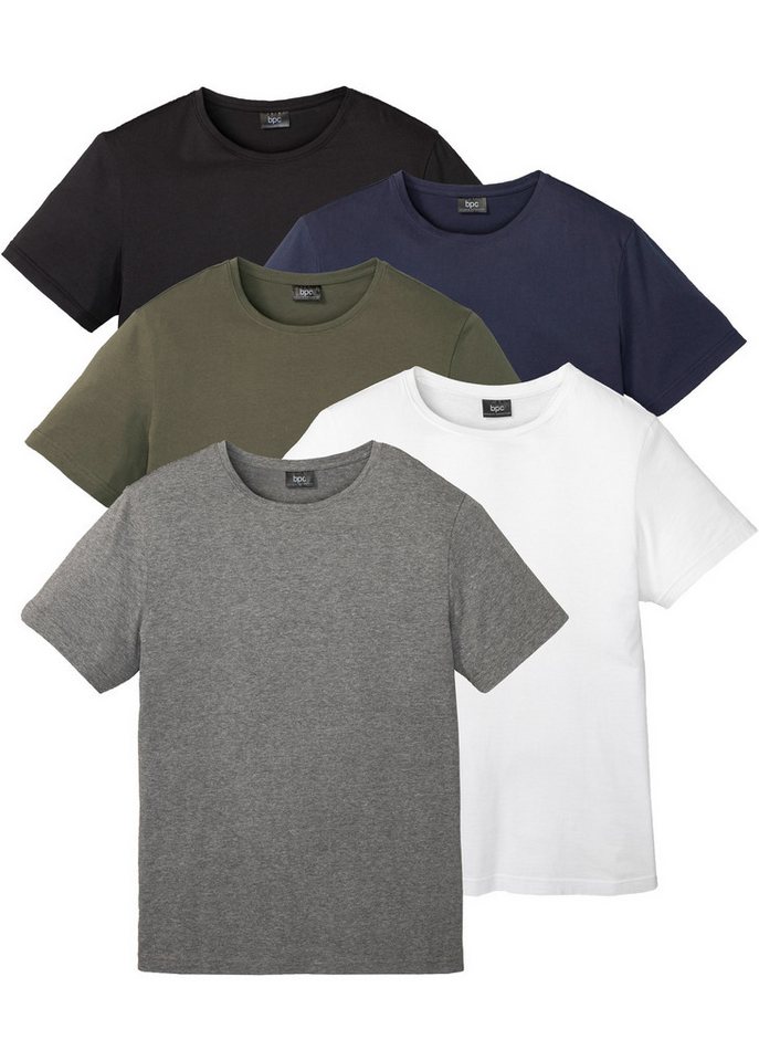 bonprix T-Shirt (Packung, 5-tlg., 5) T-Shirt (5er Pack) von bonprix