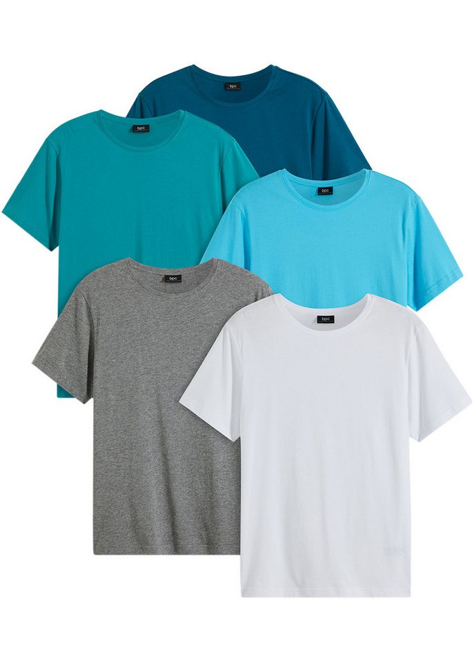 bonprix T-Shirt (Packung, 5-tlg., 5) T-Shirt (5er Pack) von bonprix