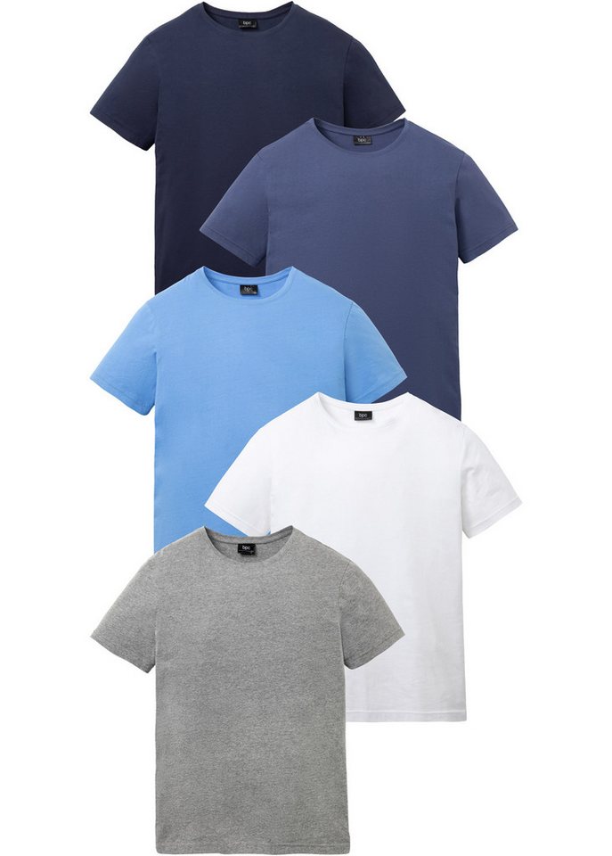 bonprix T-Shirt (Packung, 5-tlg., 5) T-Shirt (5er Pack) von bonprix