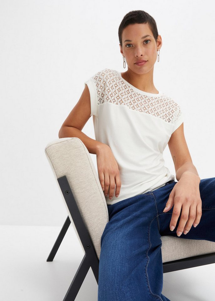 bonprix T-Shirt Shirt aus Viskose-Mix von bonprix