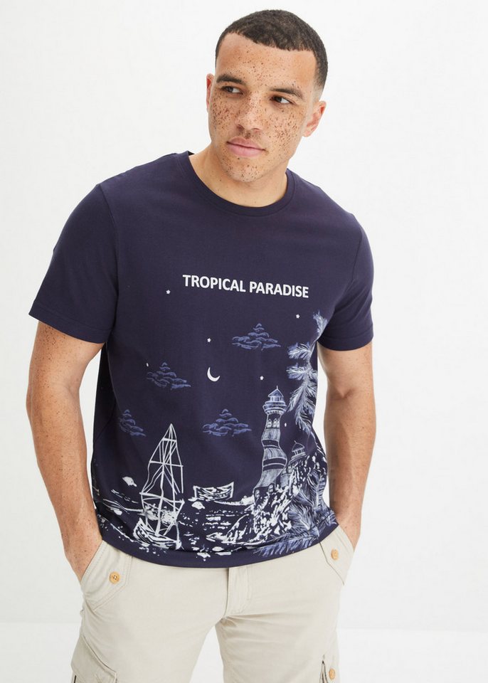 bonprix T-Shirt T-Shirt aus reiner Baumwolle von bonprix