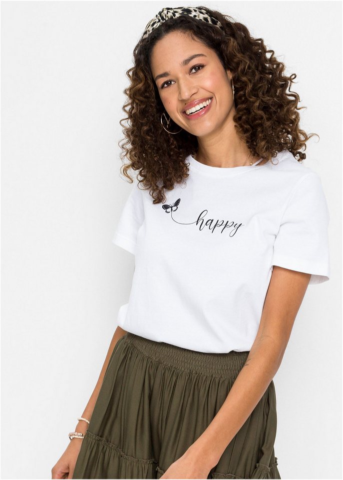 bonprix T-Shirt T-Shirt aus reiner Baumwolle von bonprix