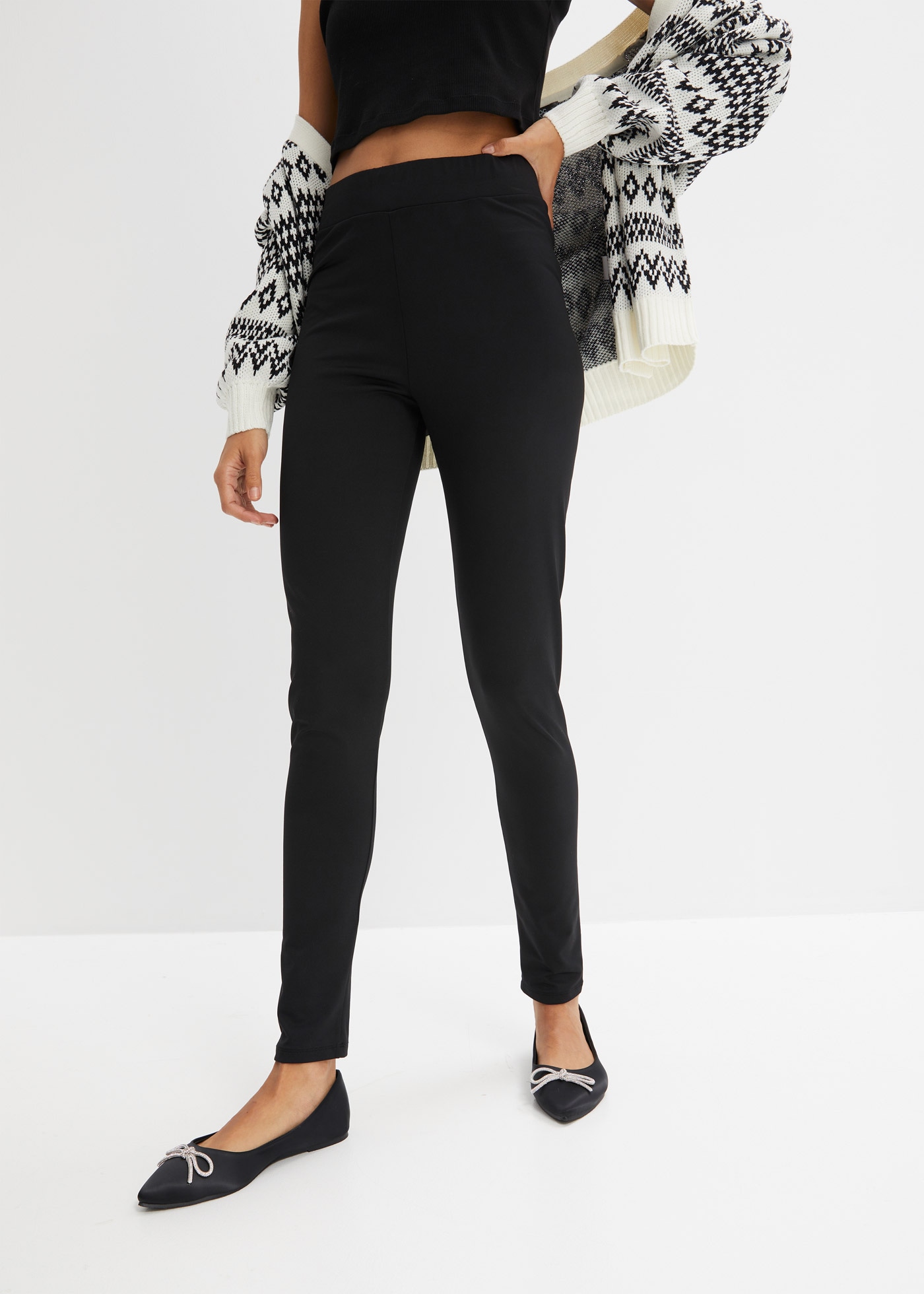 bonprix Thermoleggings "Highwaist Thermo-Leggings mit breitem Bequembund" Highwaist Thermo-Leggings mit breitem Bequembund von bonprix