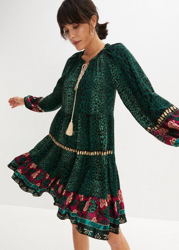 bonprix Tunikakleid Tunika-Kleid aus fließender Viskose von bonprix