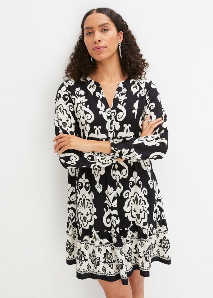 bonprix Tunikakleid Tunika-Kleid aus fließender Viskose von bonprix