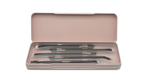 bonvoyage Essentials Makeup is My Art, 6-teiliges Pinselset für Augen-Makeup, Enthält Lidschatten-, Augenbrauen- und Eyelinerpinsel für ein Ebenmäßiges Finish bonvoyage Essentials Makeup is My Art, 6-teiliges Pinselset für Augen-Makeup, Enthält Lidschatten-, Augenbrauen- und Eyelinerpinsel für ein Ebenmäßiges Finish von bonvoyage