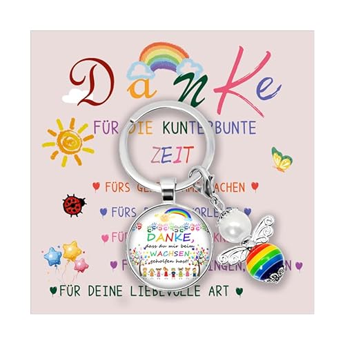 boocooberg DankeschöN Geschenke SchlüSselanhäNger Abschiedsgeschenk Erzieherin Geschenke FüR Lehrer SchlüSselanhäNger,Erzieherin Geschenk Danke Geschenk Abschiedsgeschenk Abschluss Geschenk (1) von boocooberg