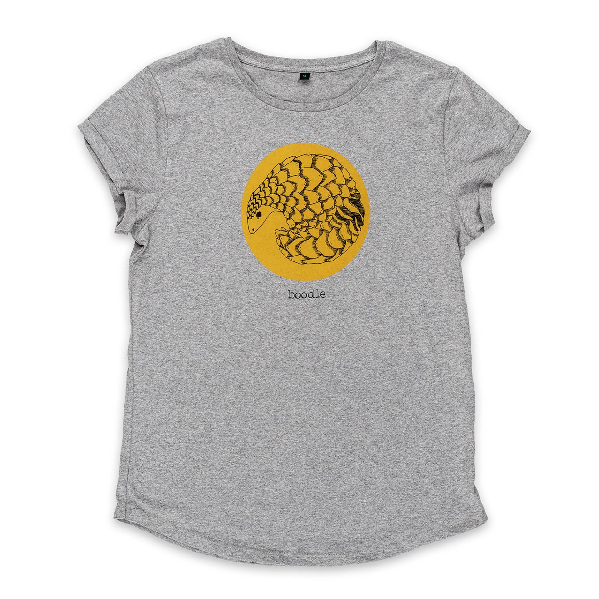Pangolin T-Shirt, Umweltfreundliches Damen-T-Shirt, Geschenke Für Frauen, Geschenk Tierliebhaber, Gefährdete Arten, 100% Bio-Baumwoll-T-Shirt von boodleboutique