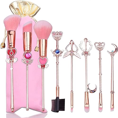 Schöne Cardcaptor Sakura Make-up Pinsel Set Cosmetic Foundation Lidschatten Pinsel Kits Make-up Werkzeug Metall Make-up Pinsel Freundin Geschenk von Boyigog