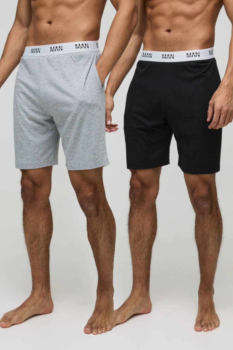 2Er-Pack Man Loungewear Shorts - Multi - Xs, Multi 2Er-Pack Man Loungewear Shorts - Multi - Xs, Multi von boohoo