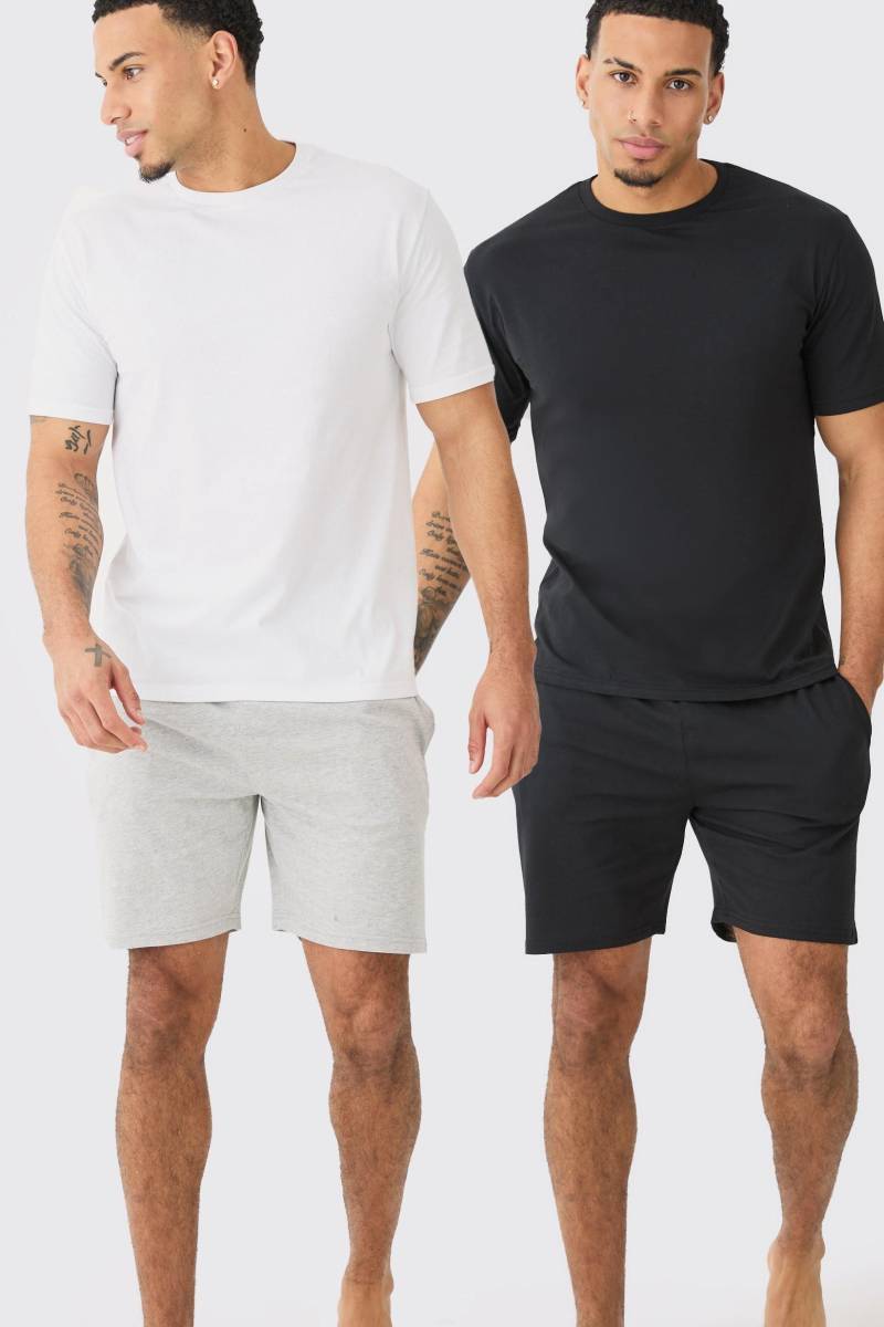 2Er-Pack T-Shirts & Shorts - Multi - L, Multi von boohoo