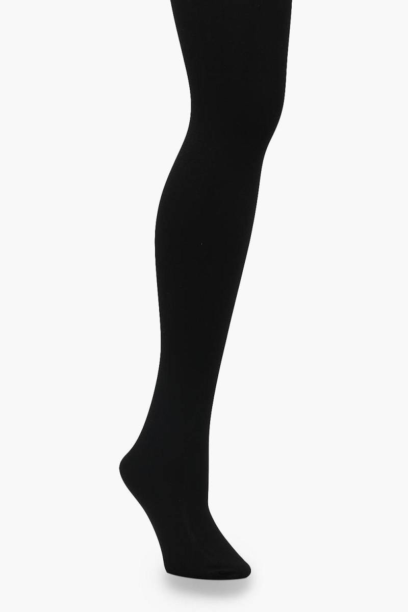 300 Den Thermo Strumpfhose - Schwarz - M/L, Schwarz von boohoo