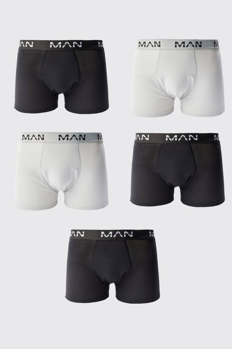 5Er-Pack Man Boxershorts - Multi - L, Multi von boohoo