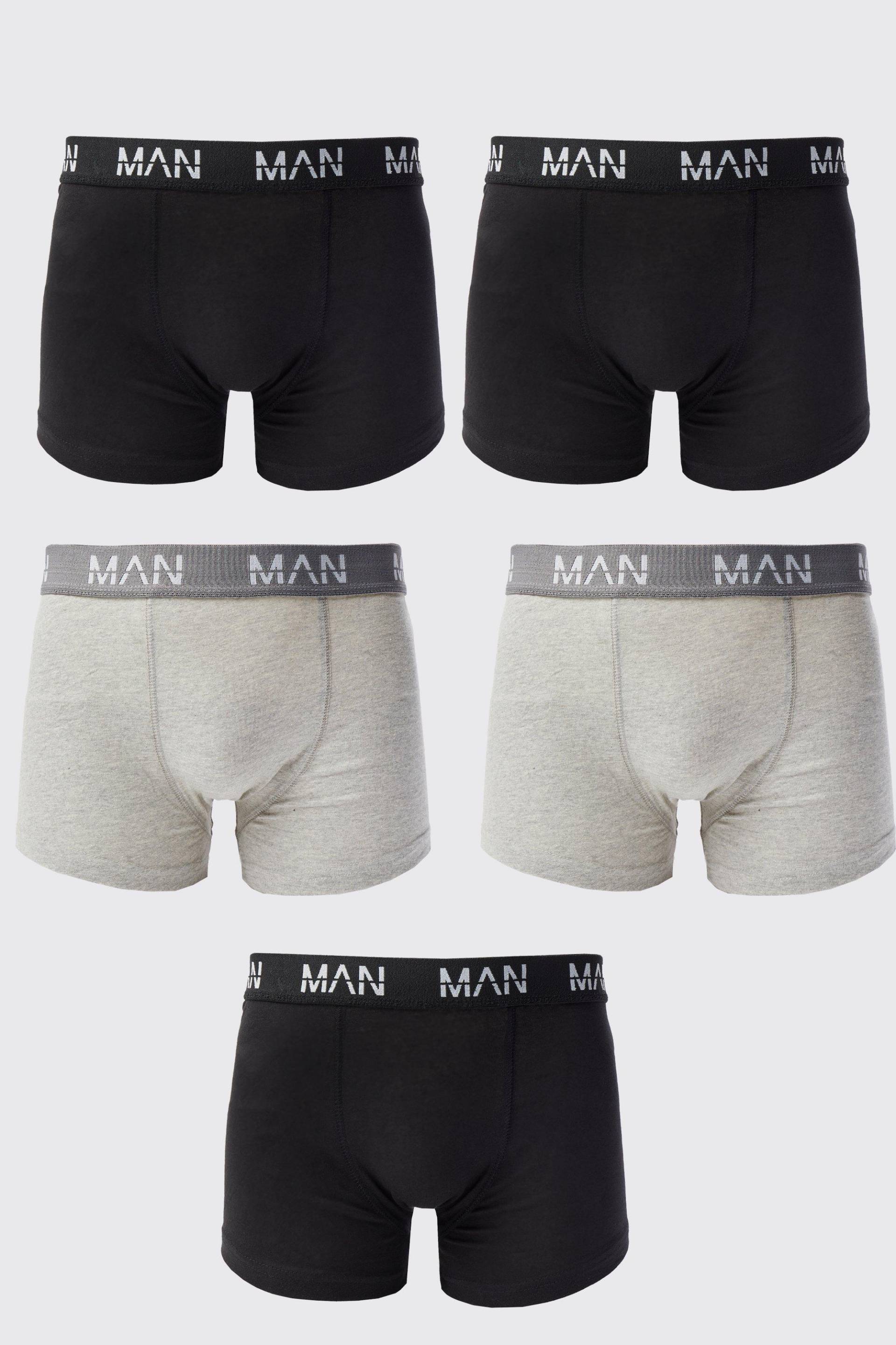 5Er-Pack Man Boxershorts - Multi - Xs, Multi von boohoo