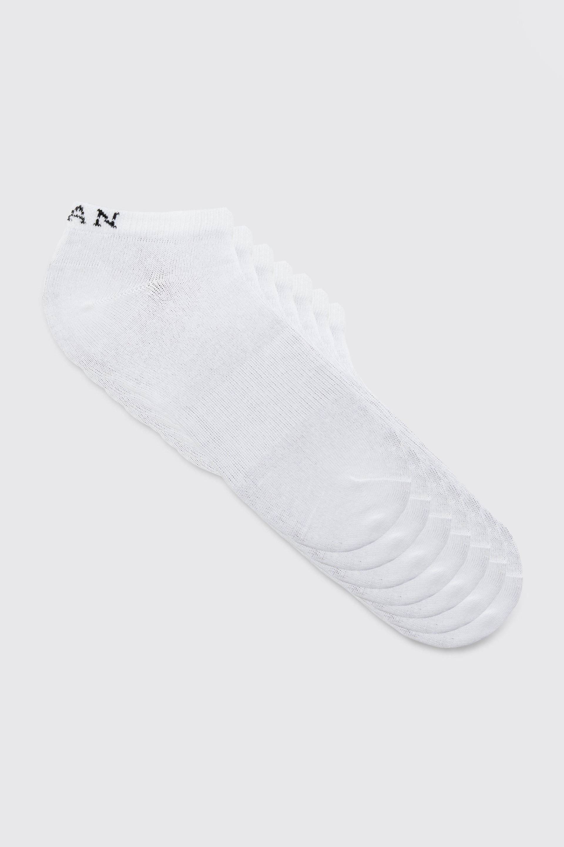 7Er-Pack Man Sneaker-Socken - White - One Size, White von boohoo