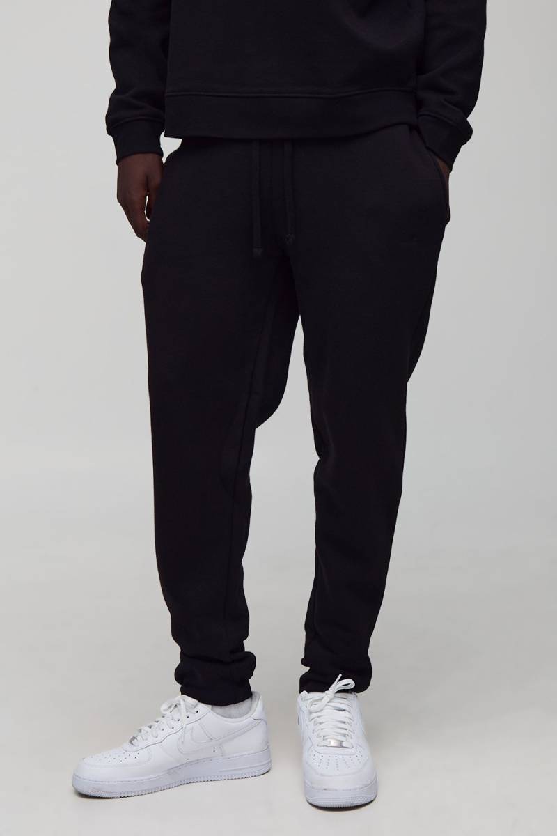 Basic Bm Signature Slim Fit Jogger - Black - Xs, Black Basic Bm Signature Slim Fit Jogger - Black - Xs, Black von boohoo